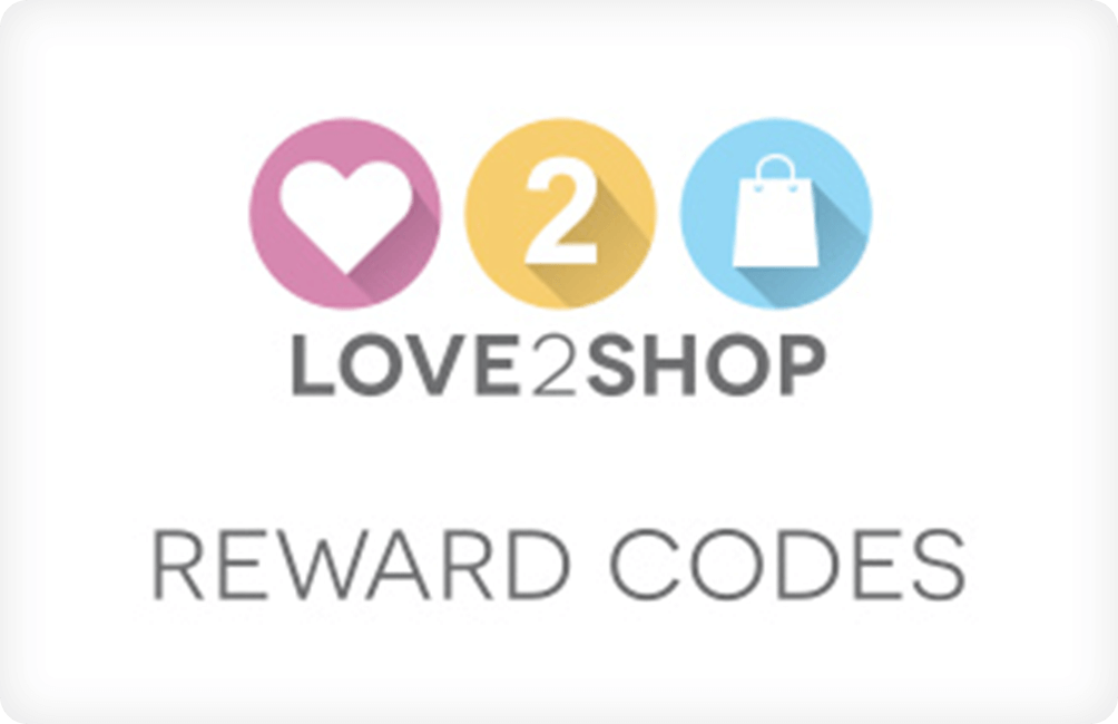 Love2shop reward code